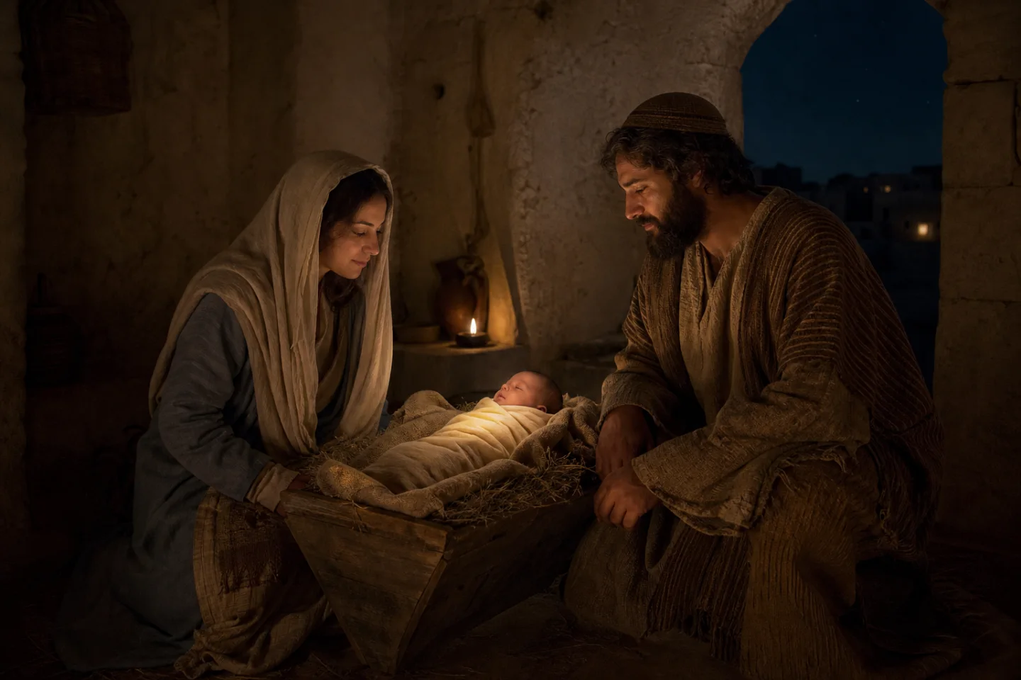 Representación artística de El nacimiento de Jesús: qué cuentan Mateo y Lucas