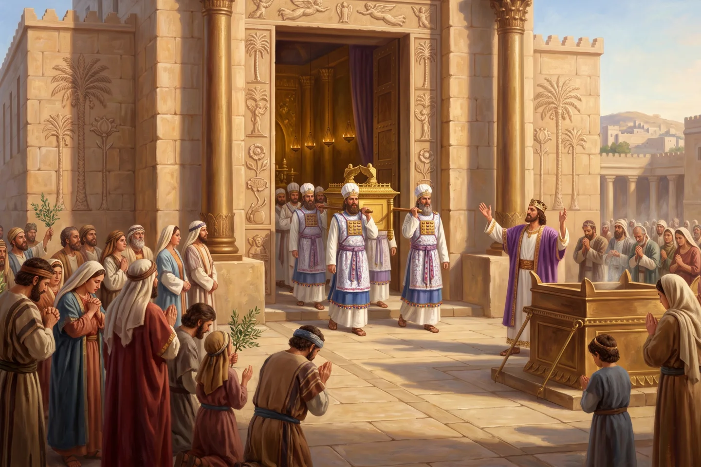 Biblical illustration related to 1 Kings 8