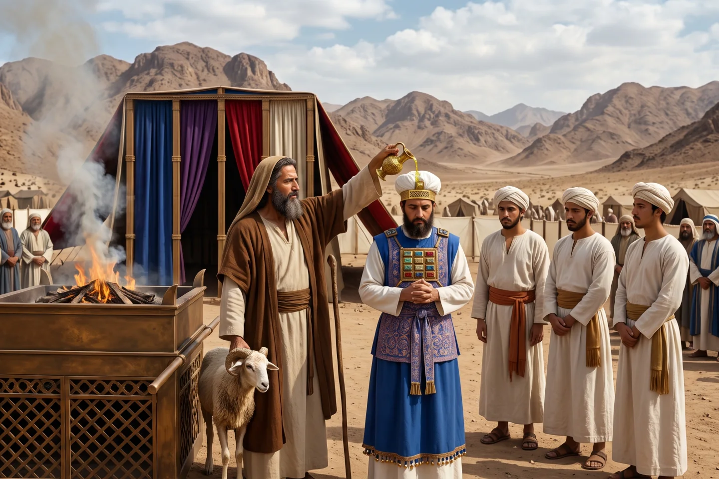 Biblical illustration related to Exodus 29