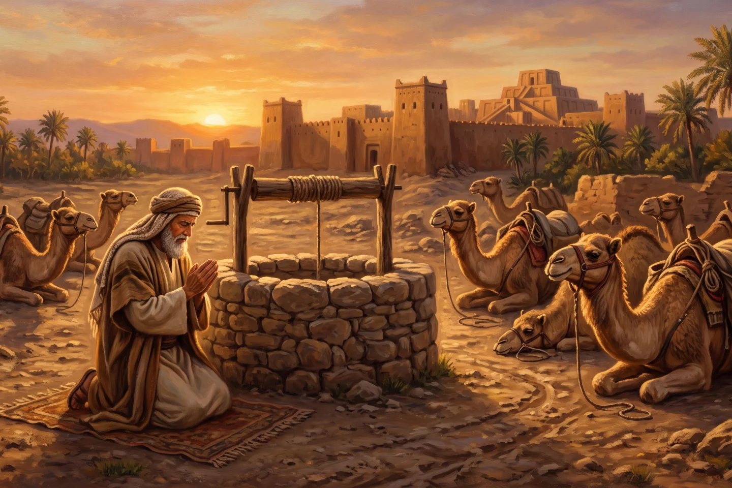 Biblical illustration related to Genesis 24