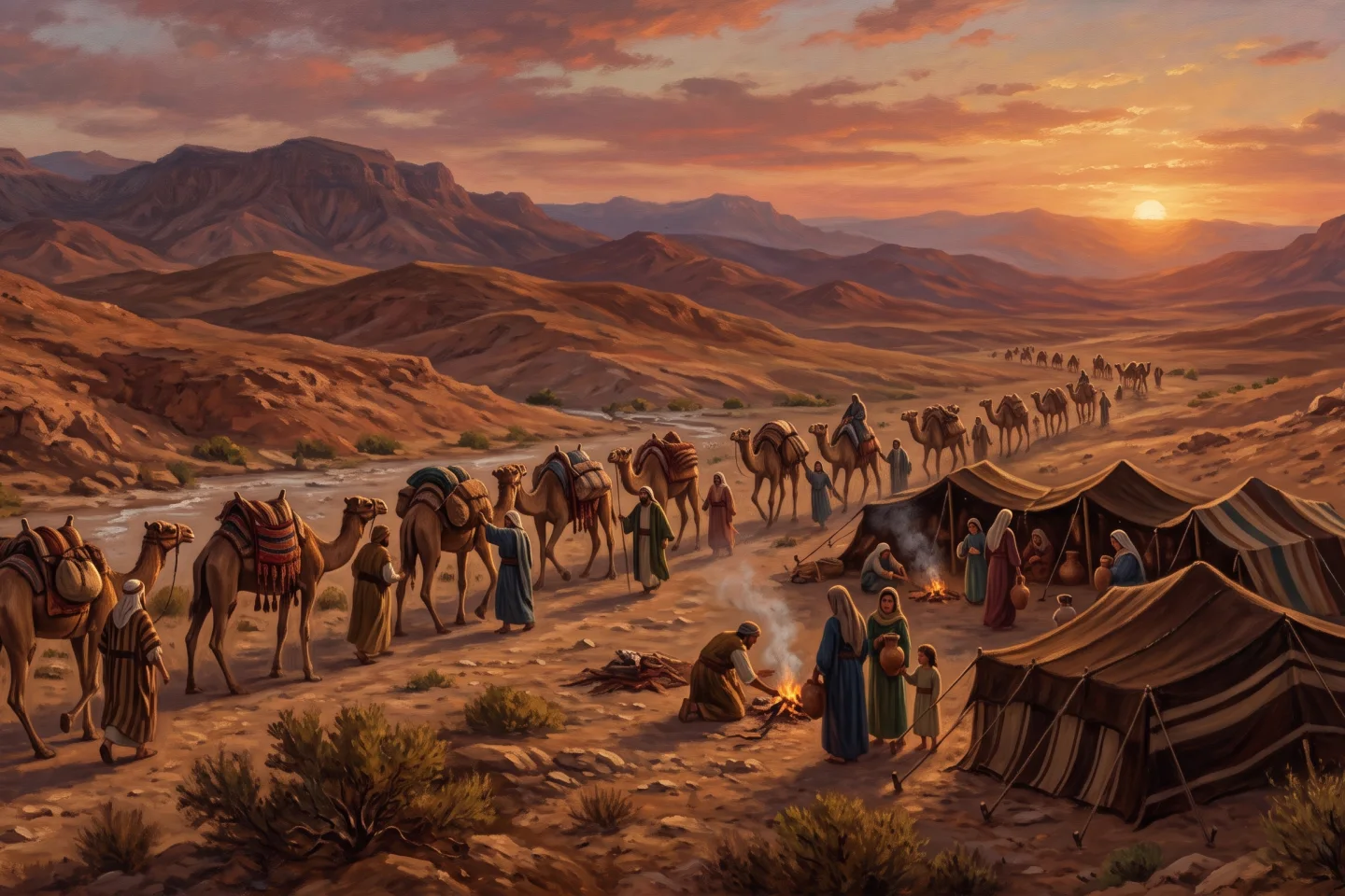 Biblical illustration related to Genesis 25